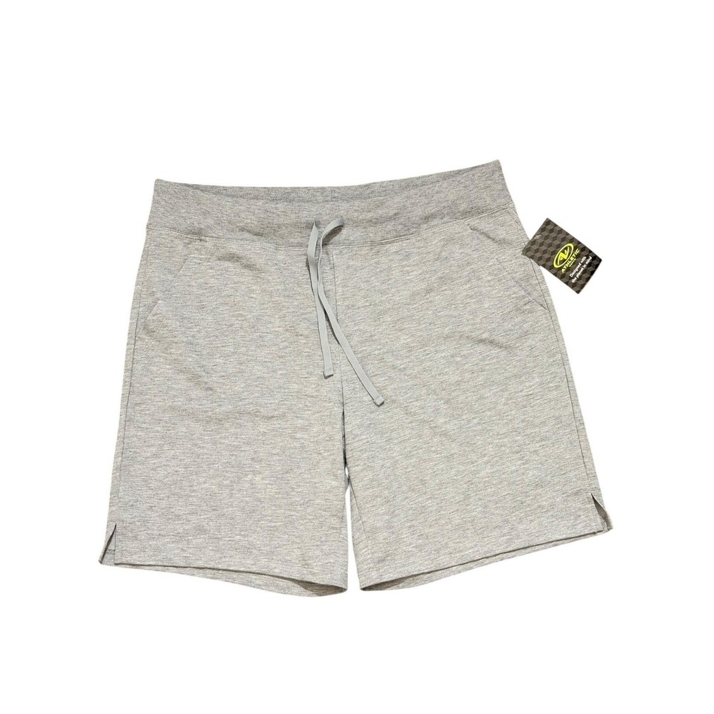 Athletic Works Athleisure Heather Gray Shorts Drawstring Girls Large 12-14 NWT